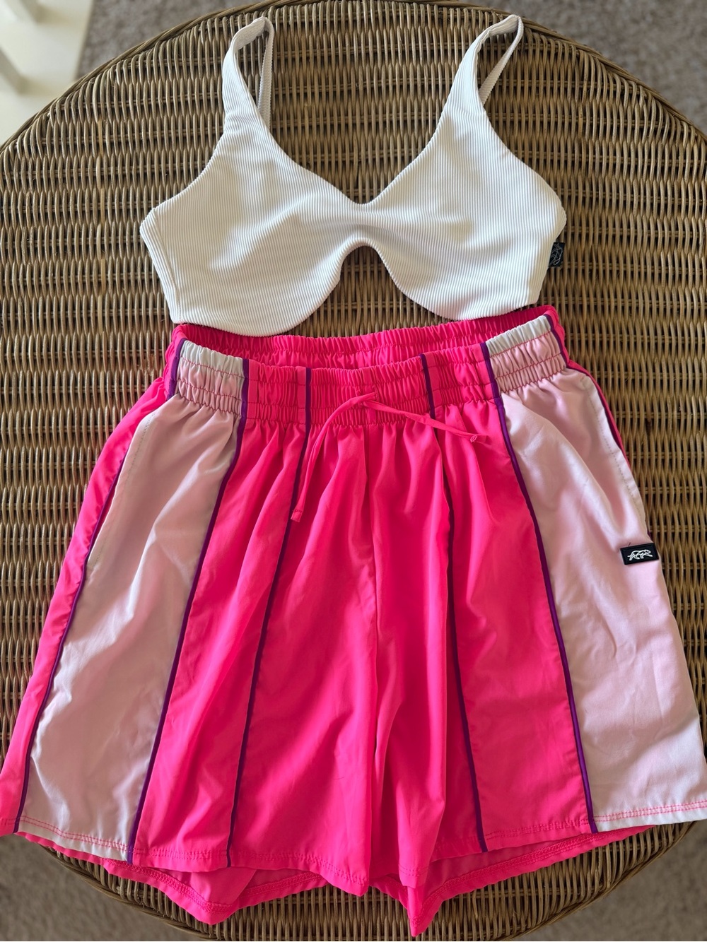 TIGER FRIDAY White Ruth Bra and Summie Shorts